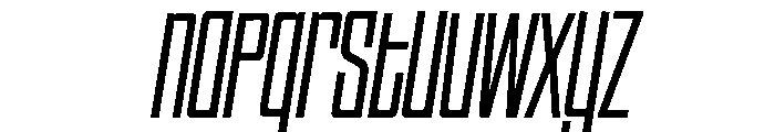 HIGHBRIX Thin Italic Font LOWERCASE