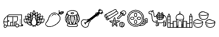 Hida Clipart Font OTHER CHARS