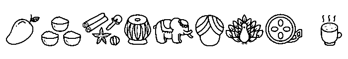 Hida Clipart Font OTHER CHARS