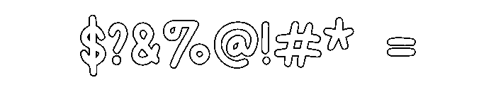 Hida Outline Font OTHER CHARS