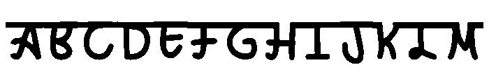 Hida Font UPPERCASE