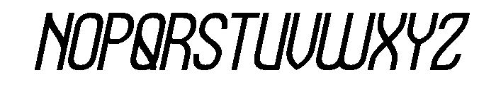 Hidden Beauty Bold Italic Font UPPERCASE