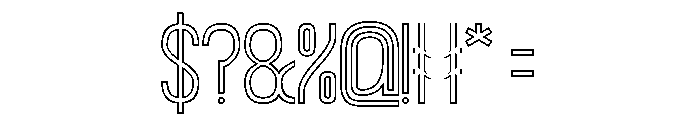 Hidden Beauty-Hollow Font OTHER CHARS