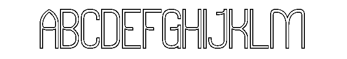 Hidden Beauty-Hollow Font UPPERCASE