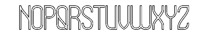 Hidden Beauty-Hollow Font UPPERCASE
