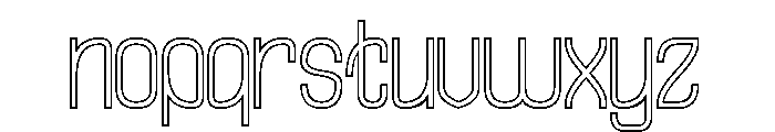 Hidden Beauty-Hollow Font LOWERCASE