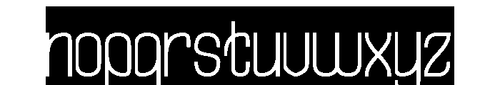 Hidden Beauty-Inverse Font LOWERCASE