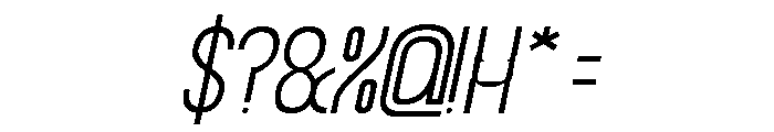 Hidden Beauty Italic Font OTHER CHARS