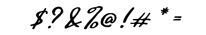 Hidden Coast Script Font OTHER CHARS
