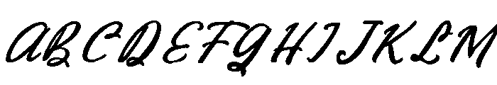 Hidden Coast Script Font UPPERCASE
