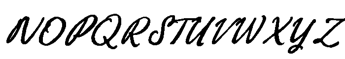 Hidden Coast Script Font UPPERCASE