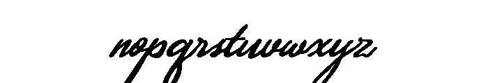 Hidden Coast Script Font LOWERCASE