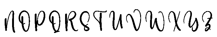Hidden Handwriting Font UPPERCASE