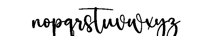 Hidden Handwriting Font LOWERCASE