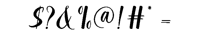 Hidden Starling Font OTHER CHARS