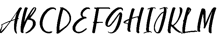 Hidden Starling Font UPPERCASE