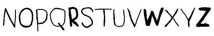 Hidden Surprise Regular Font UPPERCASE
