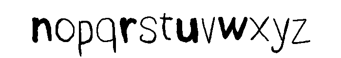 Hidden Surprise Regular Font LOWERCASE