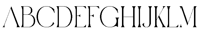 Hident Font UPPERCASE