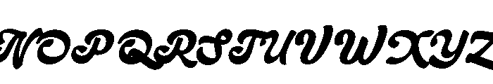 Hiderh Mahen Regular Font UPPERCASE