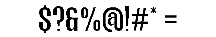 Hierarkie Medium Font OTHER CHARS
