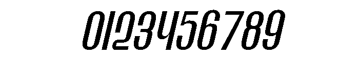 Hierarkie Slanted Font OTHER CHARS