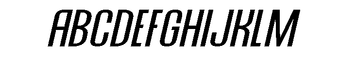 Hierarkie Slanted Font UPPERCASE