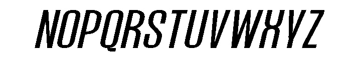 Hierarkie Slanted Font UPPERCASE