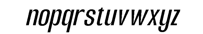 Hierarkie Slanted Font LOWERCASE