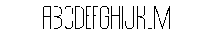 Hierarkie Thin Font UPPERCASE