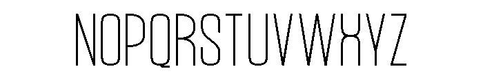 Hierarkie Thin Font UPPERCASE
