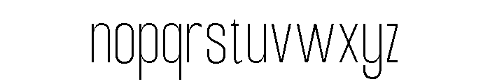 Hierarkie Thin Font LOWERCASE