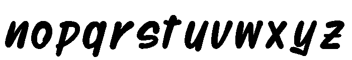 High Blast Font LOWERCASE