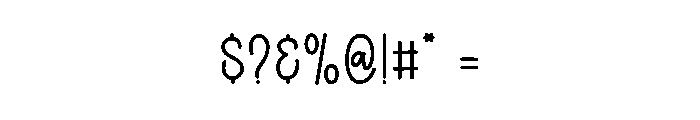 High Planner Font OTHER CHARS