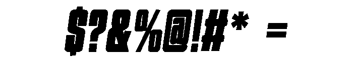 High Volt Font OTHER CHARS
