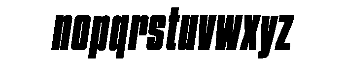 High Volt Font LOWERCASE