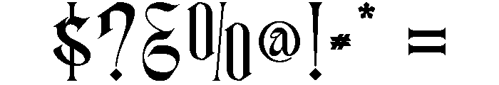 Highcrest Font OTHER CHARS
