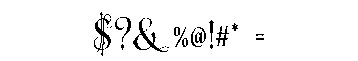Highcrown Font OTHER CHARS