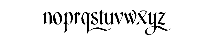 Highcrown Font LOWERCASE
