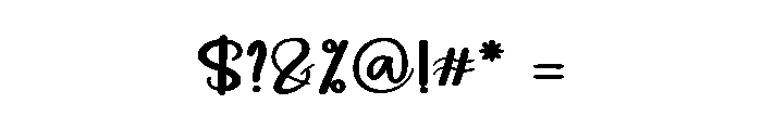 Highland Beautiful Font OTHER CHARS