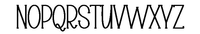 Highland Valentine Font UPPERCASE
