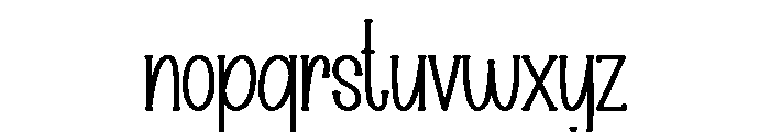 Highland Valentine Font LOWERCASE