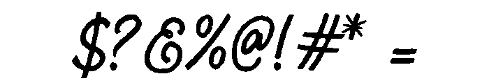 Highland Wanders Script Font OTHER CHARS