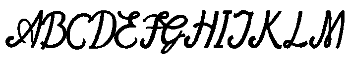 Highland Wanders Script Font UPPERCASE