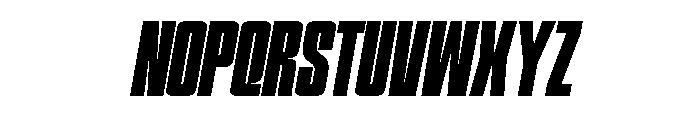 Hightone  Black Italic Font UPPERCASE