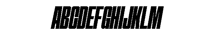 Hightone  Bold Italic Font UPPERCASE