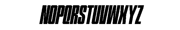 Hightone  Bold Italic Font UPPERCASE