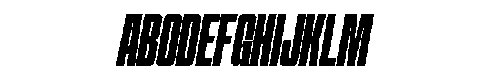 Hightone-BoldItalic Font UPPERCASE
