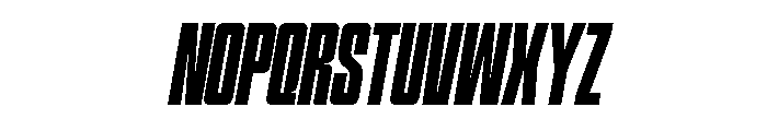 Hightone-BoldItalic Font UPPERCASE