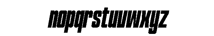 Hightone-BoldItalic Font LOWERCASE